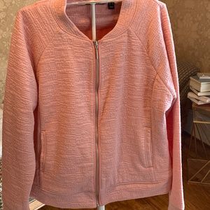 H by Halston zip‎ up pink jacket. Worn twice